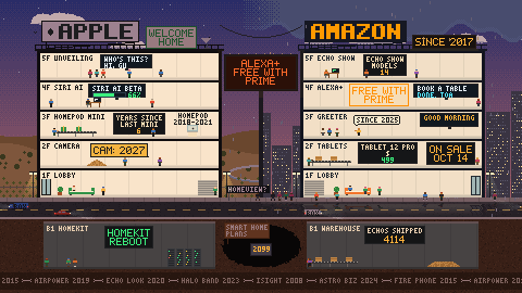 Welcome Home, Latecomer: an animated pixel-art diorama
